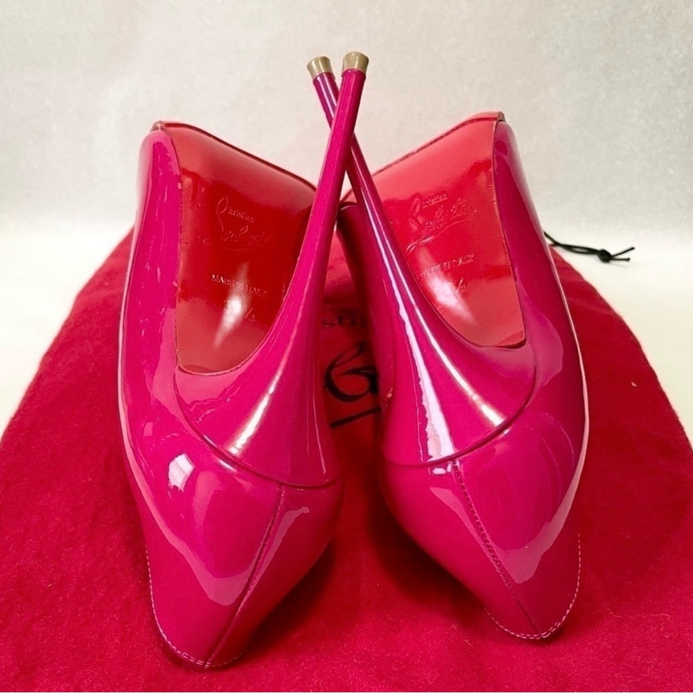 Christian Louboutin So Kate 100mm stiletto, hot pink, patent leather EU38.5 - Picture 7 of 9